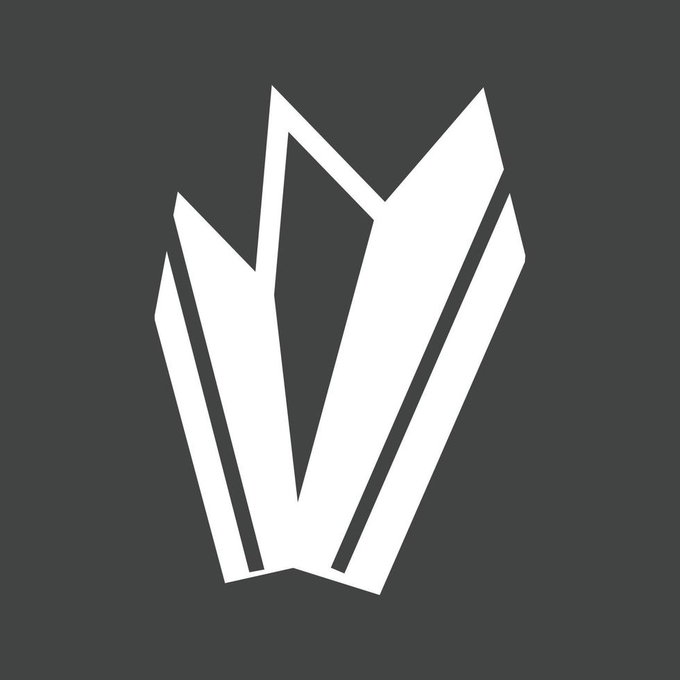 Icicles Glyph Inverted Icon vector