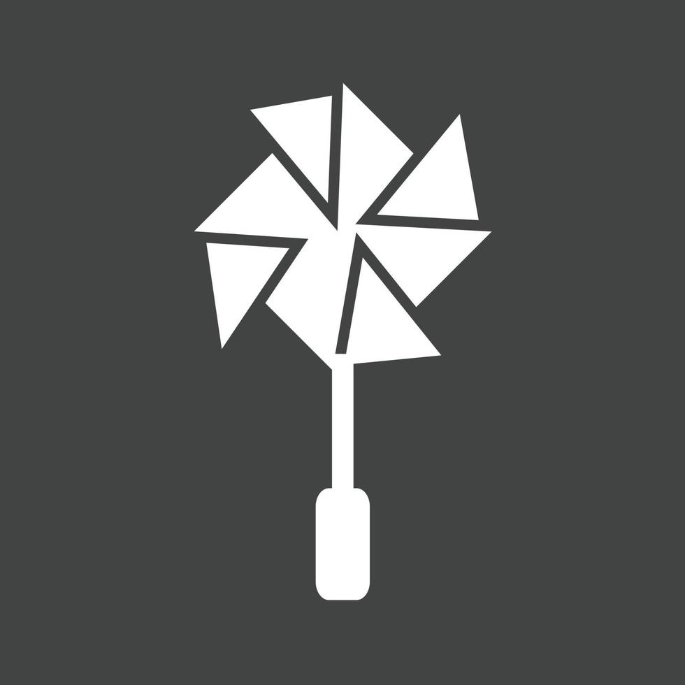 Paper Fan Glyph Inverted Icon vector