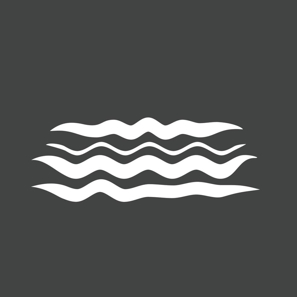 Waters Glyph Inverted Icon vector