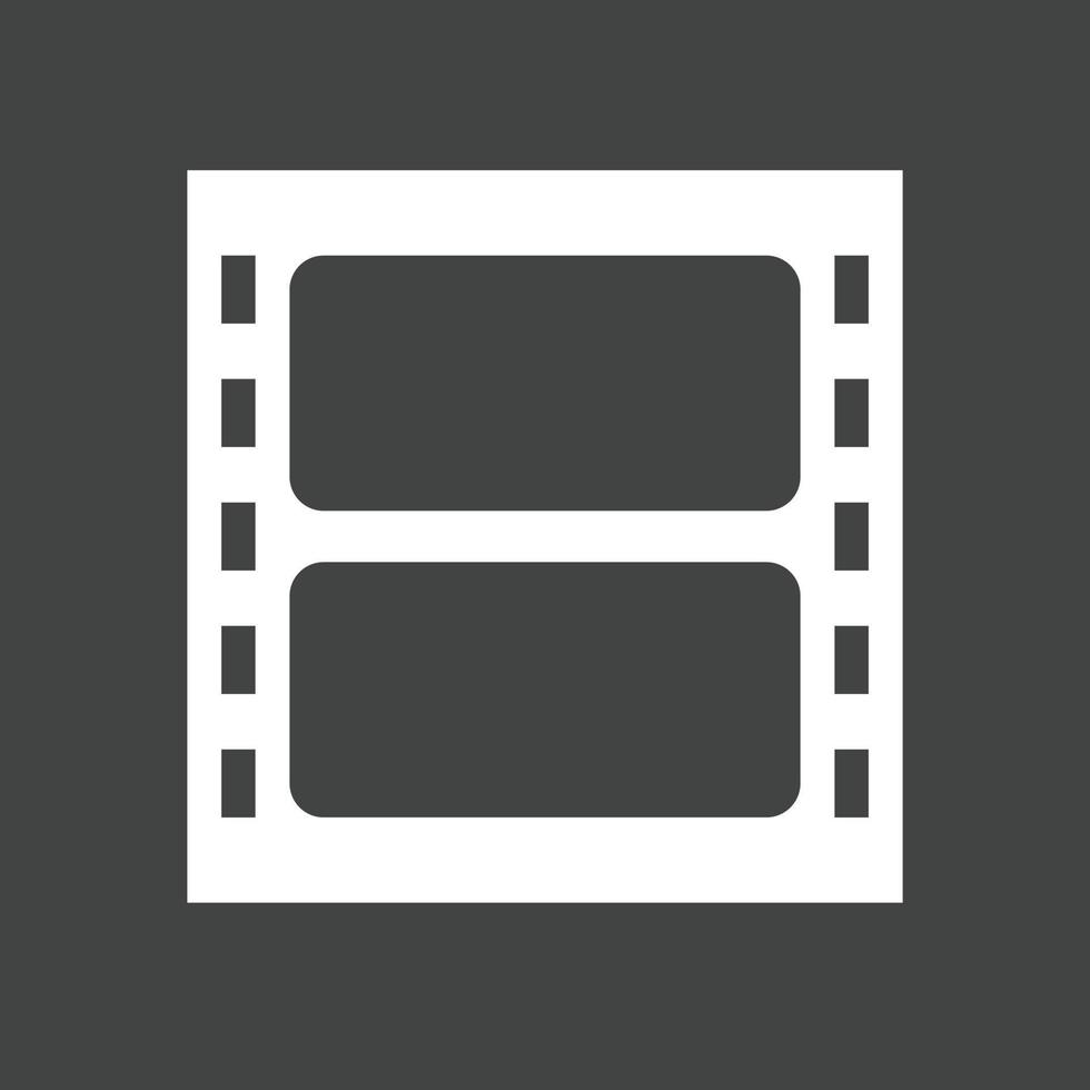 Video Glyph Inverted Icon vector