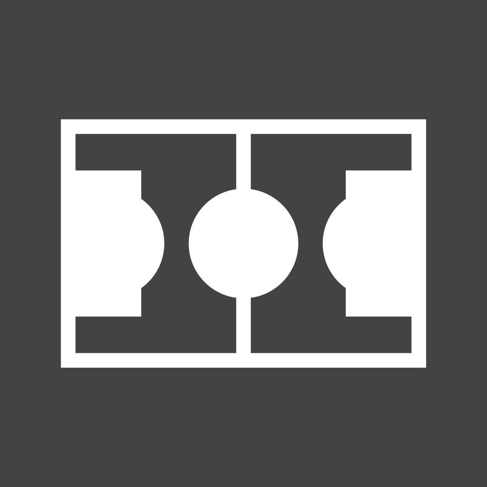 Football Glyph Inverted Icon vector