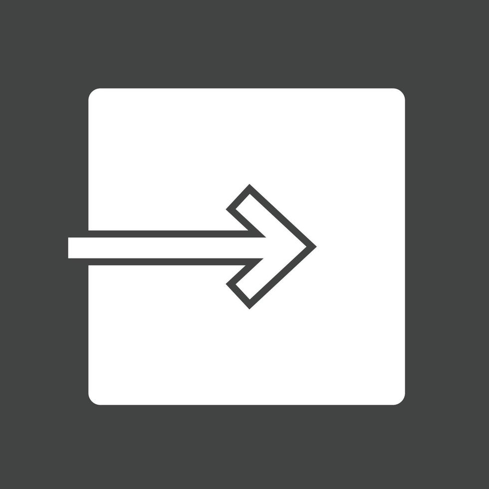 Exit to App Glyph Inverted Icon vector