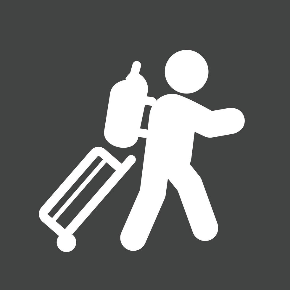 Carrying Luggage Glyph Inverted Icon 14287435 Vector Art at Vecteezy