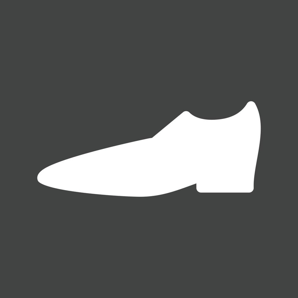 Men's Loafers Glyph Inverted Icon vector