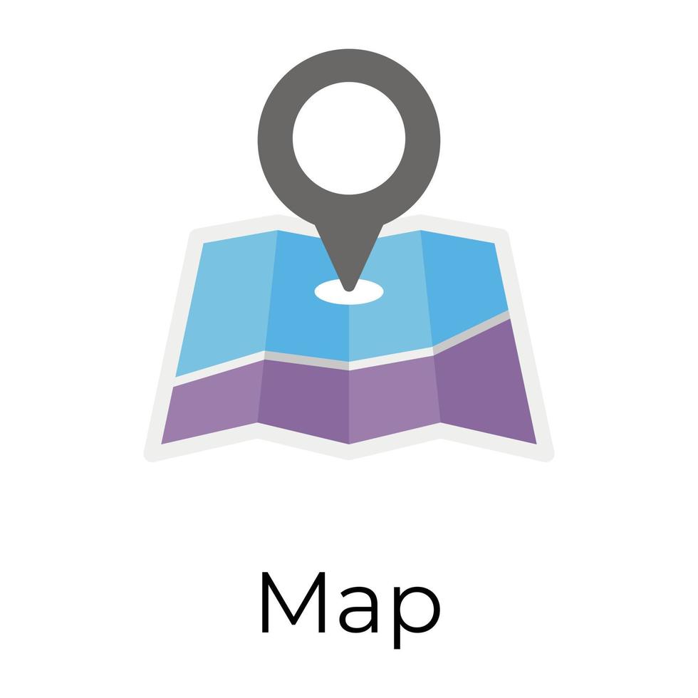 Trendy Map pin vector