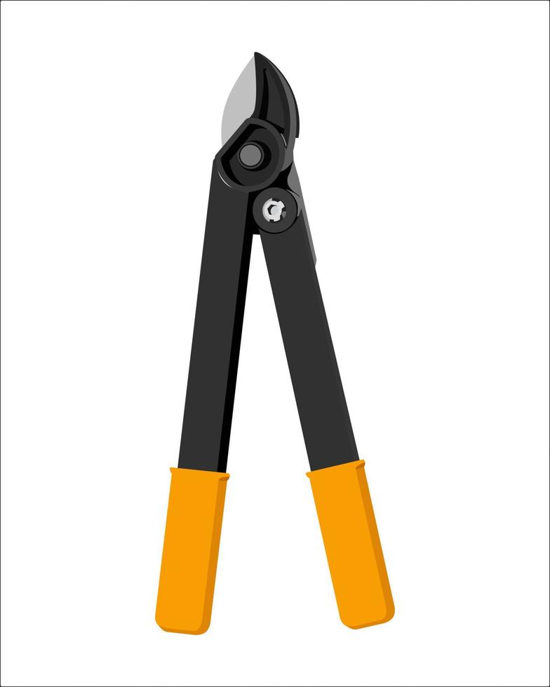 Vector Illustration of Gardening Hand Loppers Tree Cutter Branch Trimmer Limb Clipper isolated. Gardening hand tools