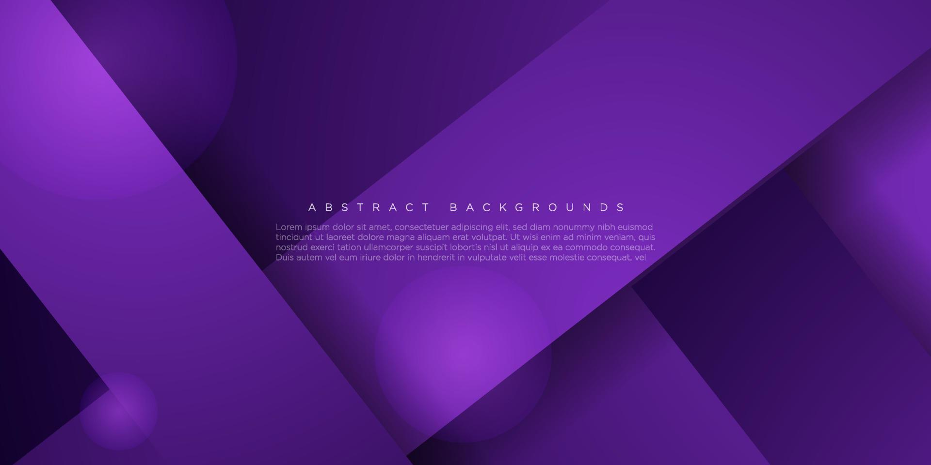 Modern abstract geometric shape background in dark purple color. Can be used for landing pages, websites, banners, posters, events, etc. Eps10 Vector illustration