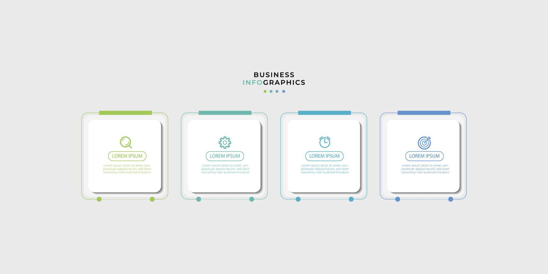 Business infographics timeline  design template with 4 step and option information. Premium vector with editable sign or symbol. Eps10 vector