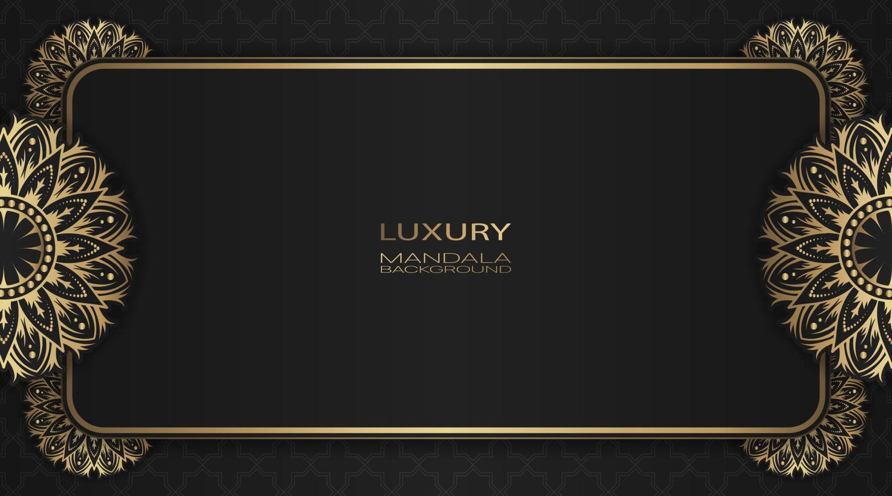 simple background with gold ornament frame vector