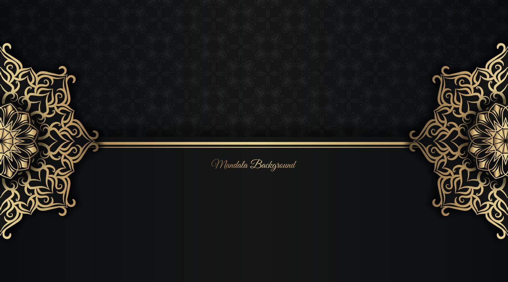 simple background with gold ornament border vector