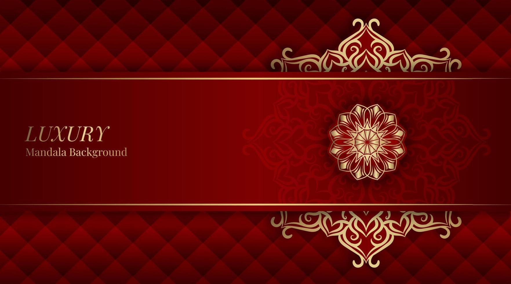 luxury background  with golden mandala vector