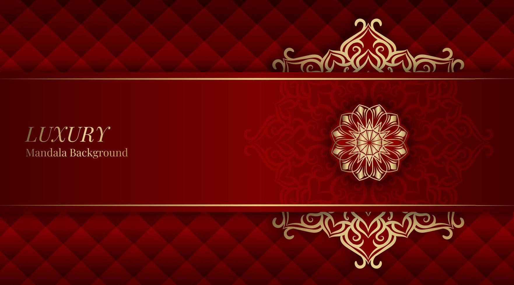 luxury background  with golden mandala vector