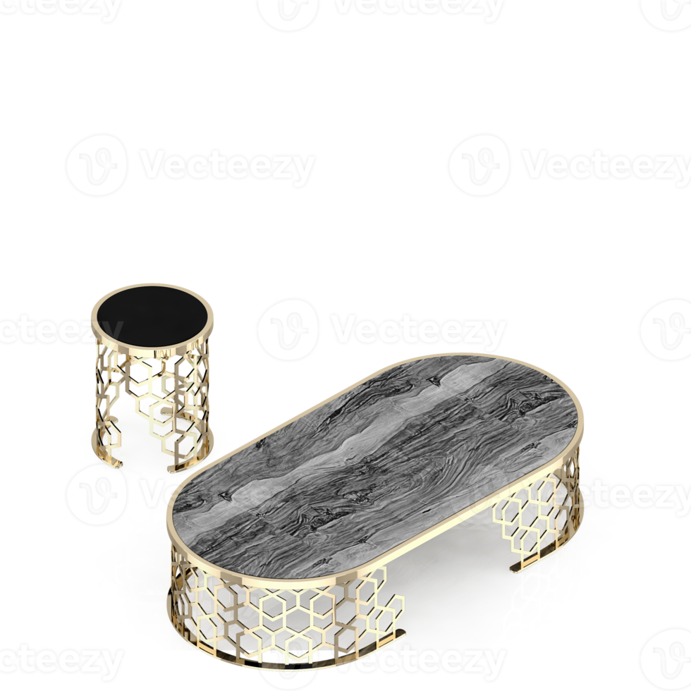 Isometric Table 3D render png