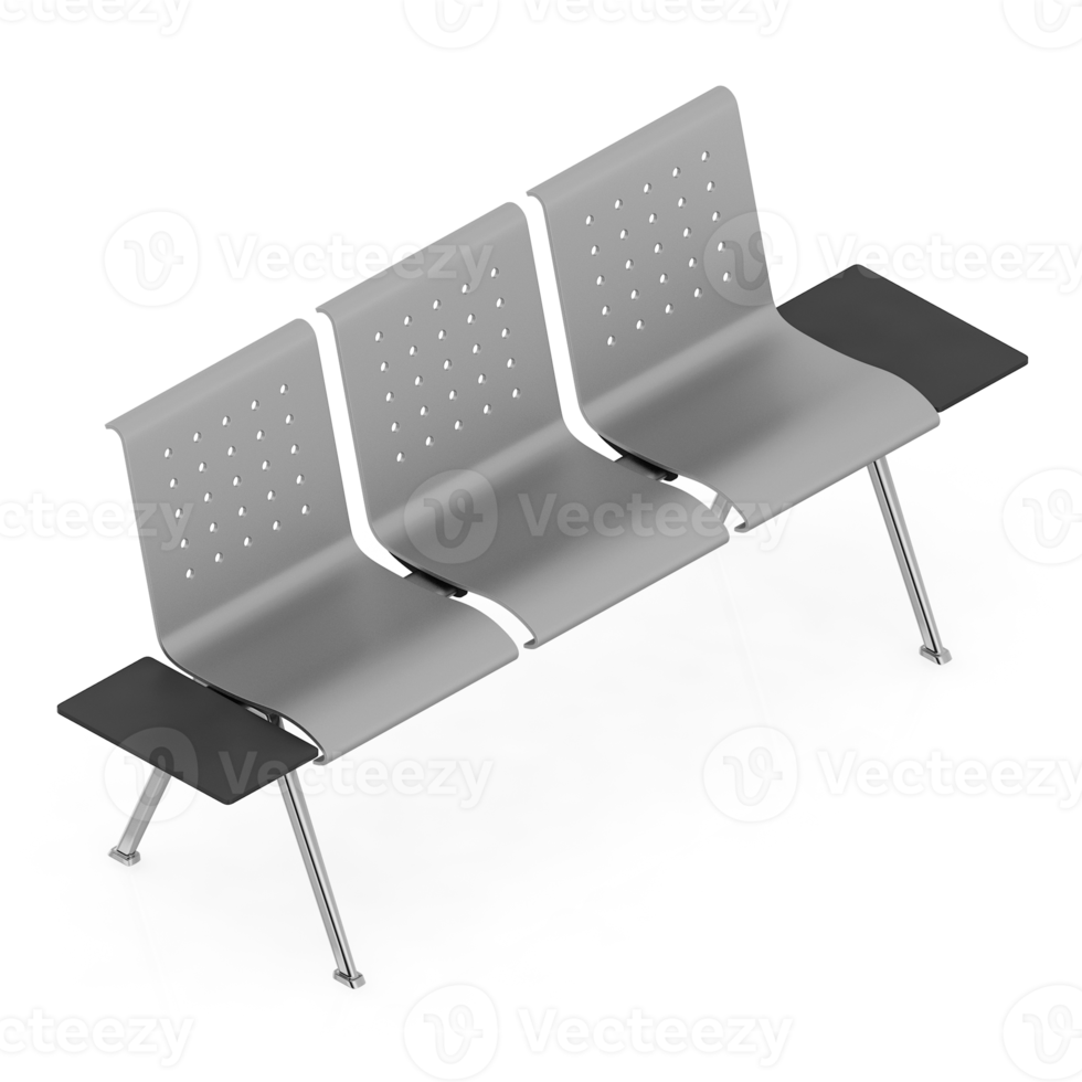 Isometric bench 3D render png