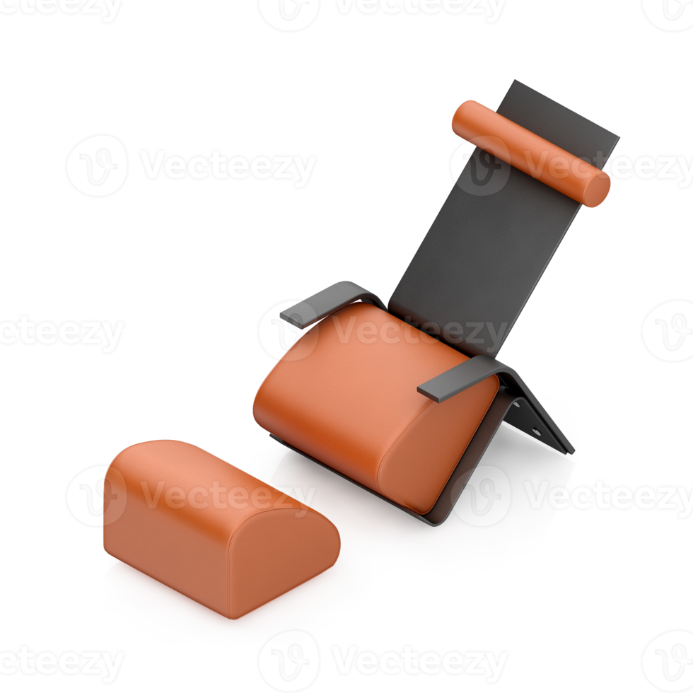 Isometric Chair 3D isolated rendering png