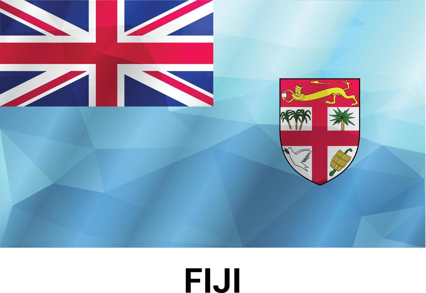 Fiji flag design vector