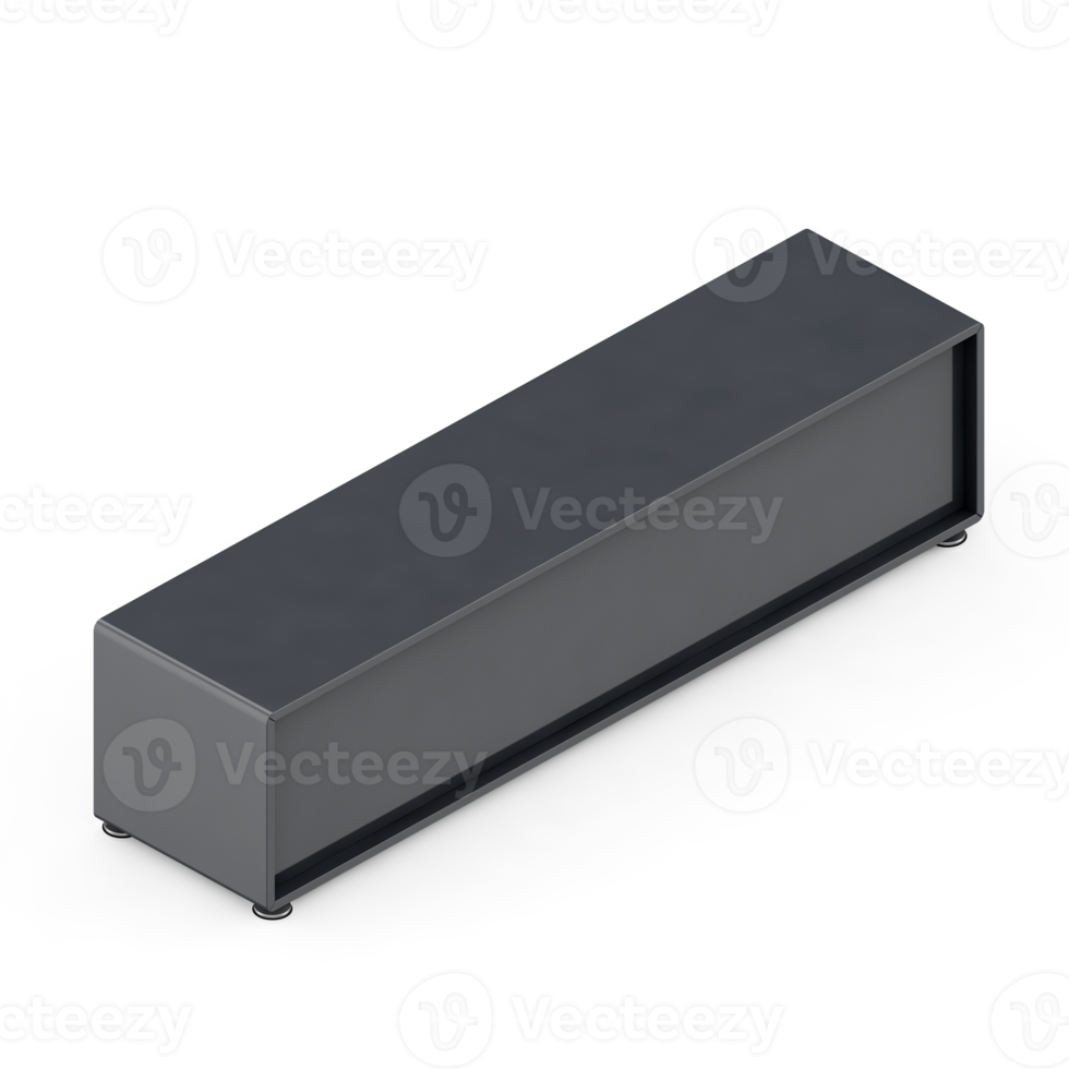 Isometric Cabinet 3D render png