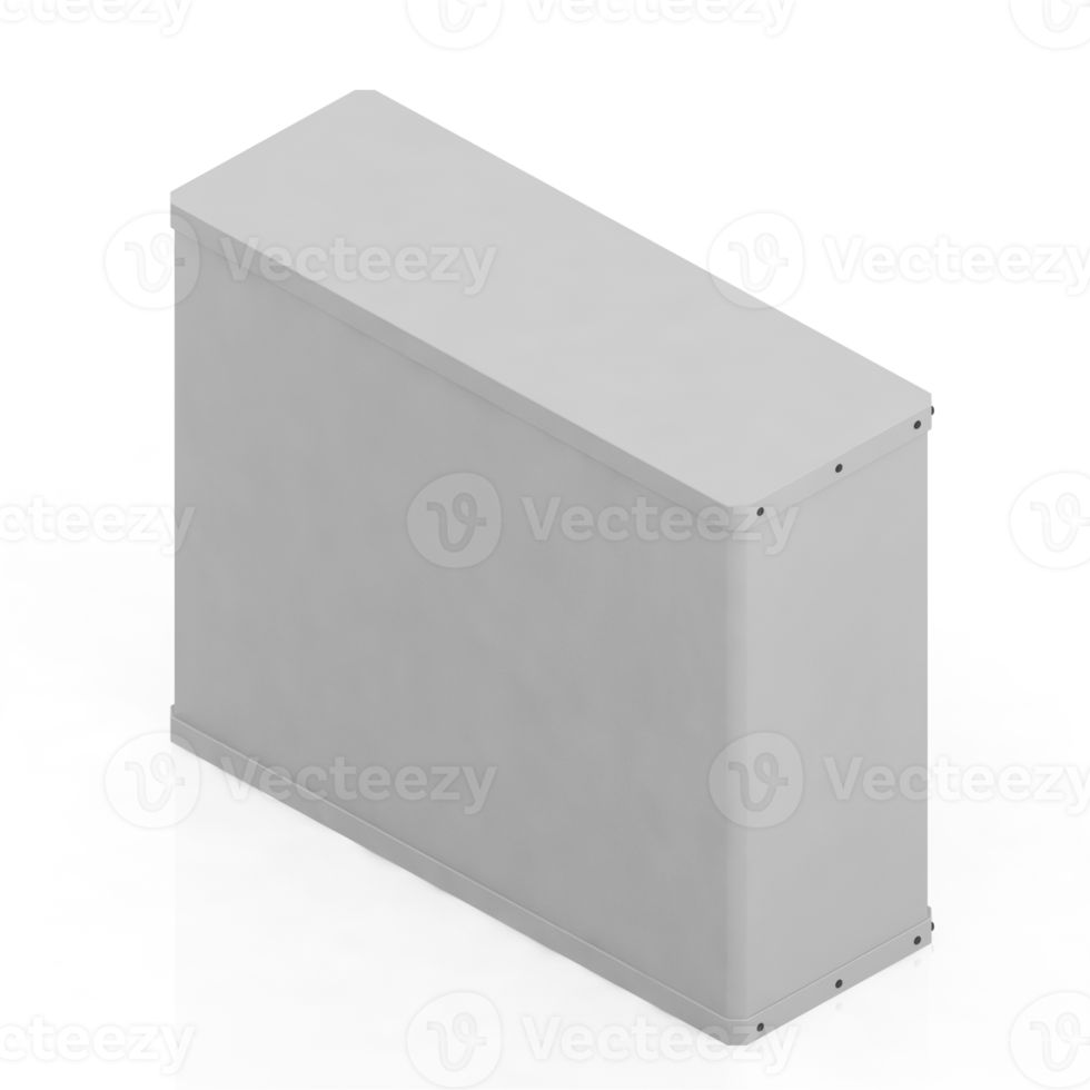 Isometric air conditioning 3D render png