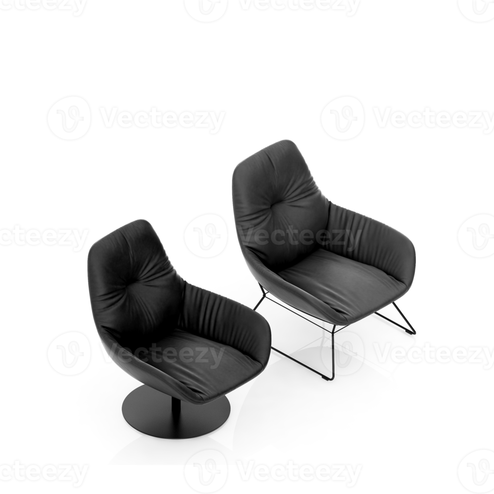 Isometric Armchair Isolated 3D render png