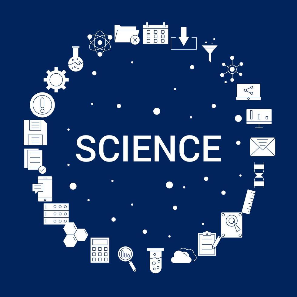 Creative Science icon Background vector
