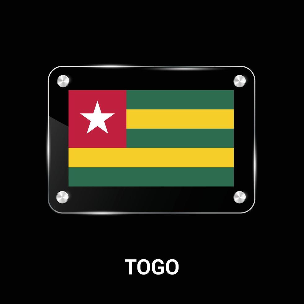 Togo flag design vector