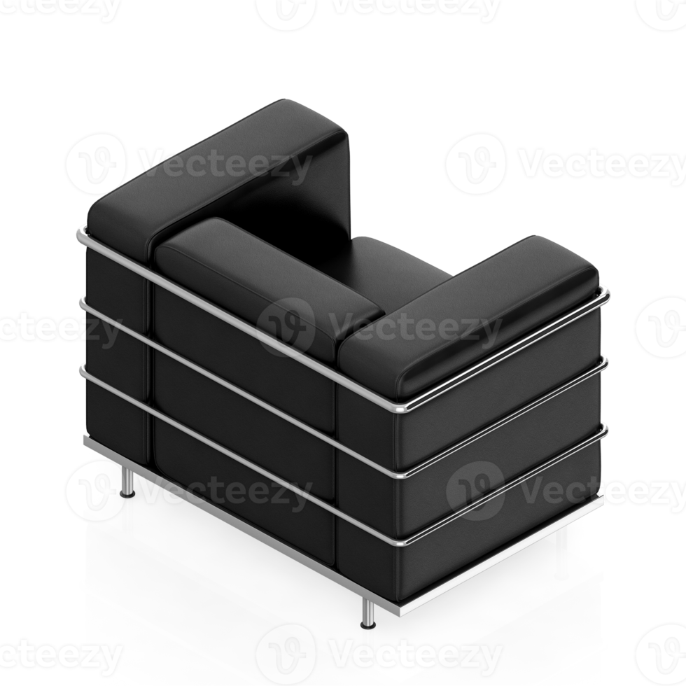 Isometric Armchair Isolated 3D render png