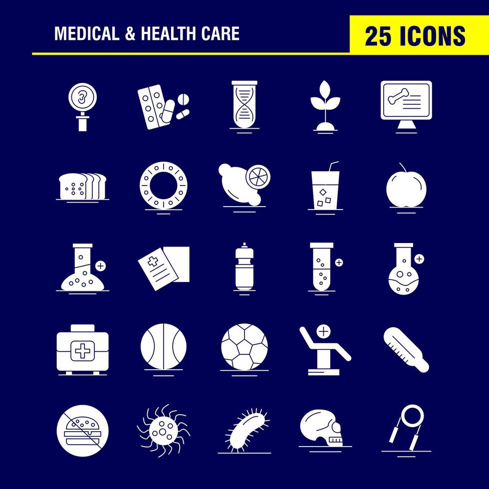 Medical And Health Care Solid Glyph Icon for Web Print and Mobile UXUI Kit Such as Ear Medical Research Hospital Medicine Medical Pills Tablet Pictogram Pack Vector