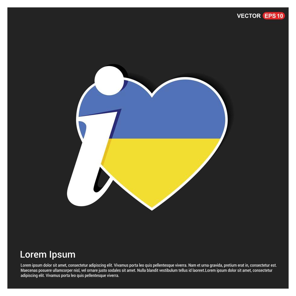 Ukraine flag design vector