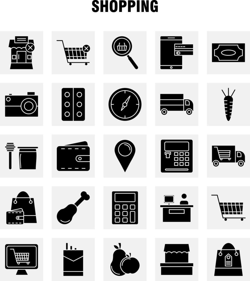 Shopping Solid Glyph Icon for Web Print and Mobile UXUI Kit Such as Building Mall Shopping Shopping Mall Shopping Cart Commerce Pictogram Pack Vector