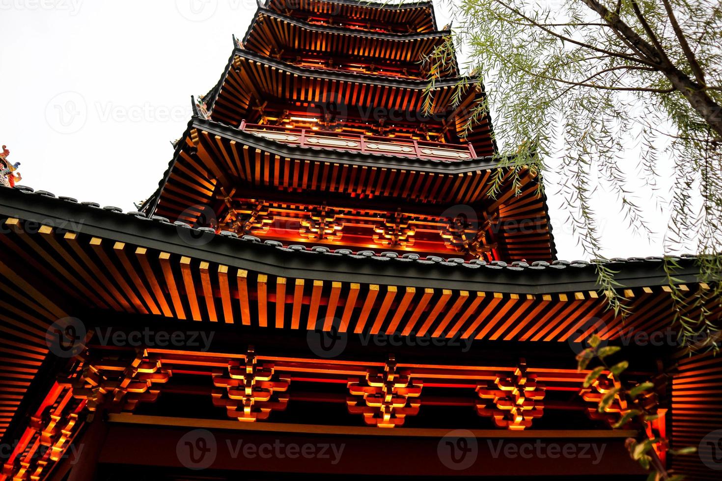 The pagoda is in the middle of Chinatown PIK Pantjoran, Pantai Indah Kapuk. photo