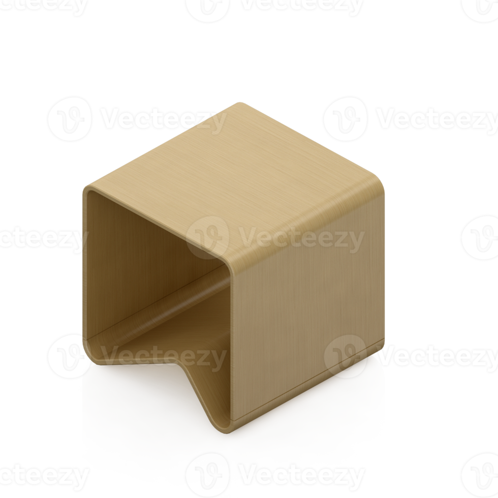 Isometric Chair 3D isolated rendering png
