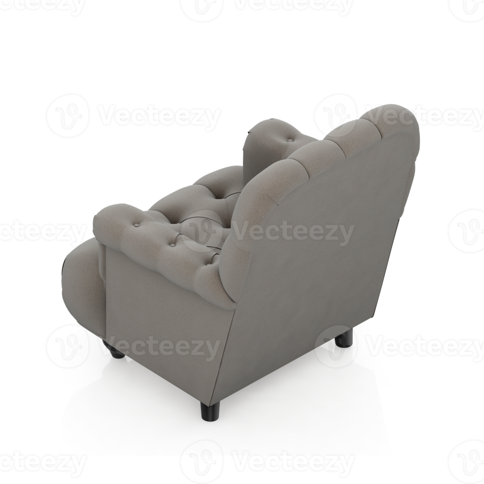 Isometric Armchair Isolated 3D render png
