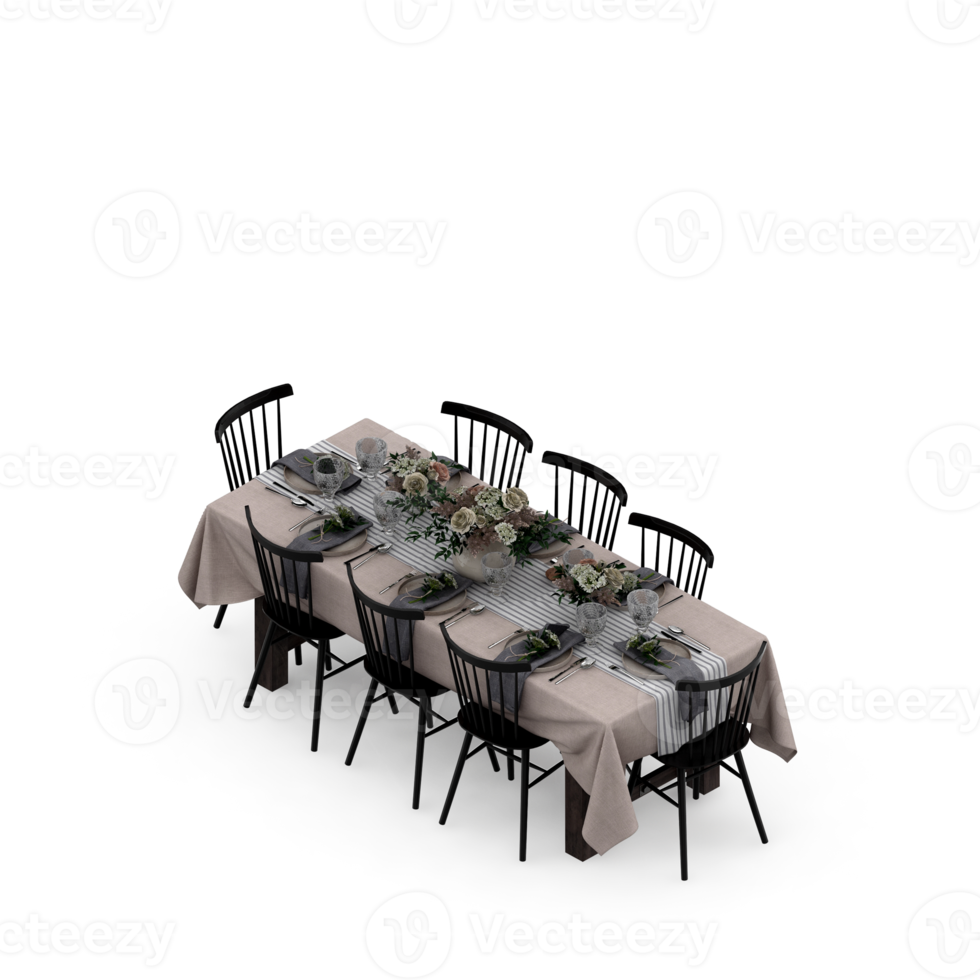 isometrische tafel 3d geven png