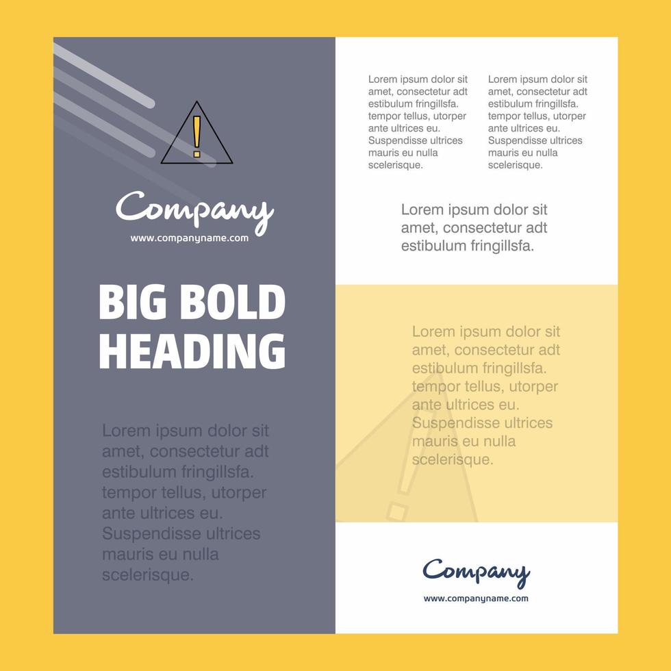 Error Business Company Poster Template with place for text and images vector background