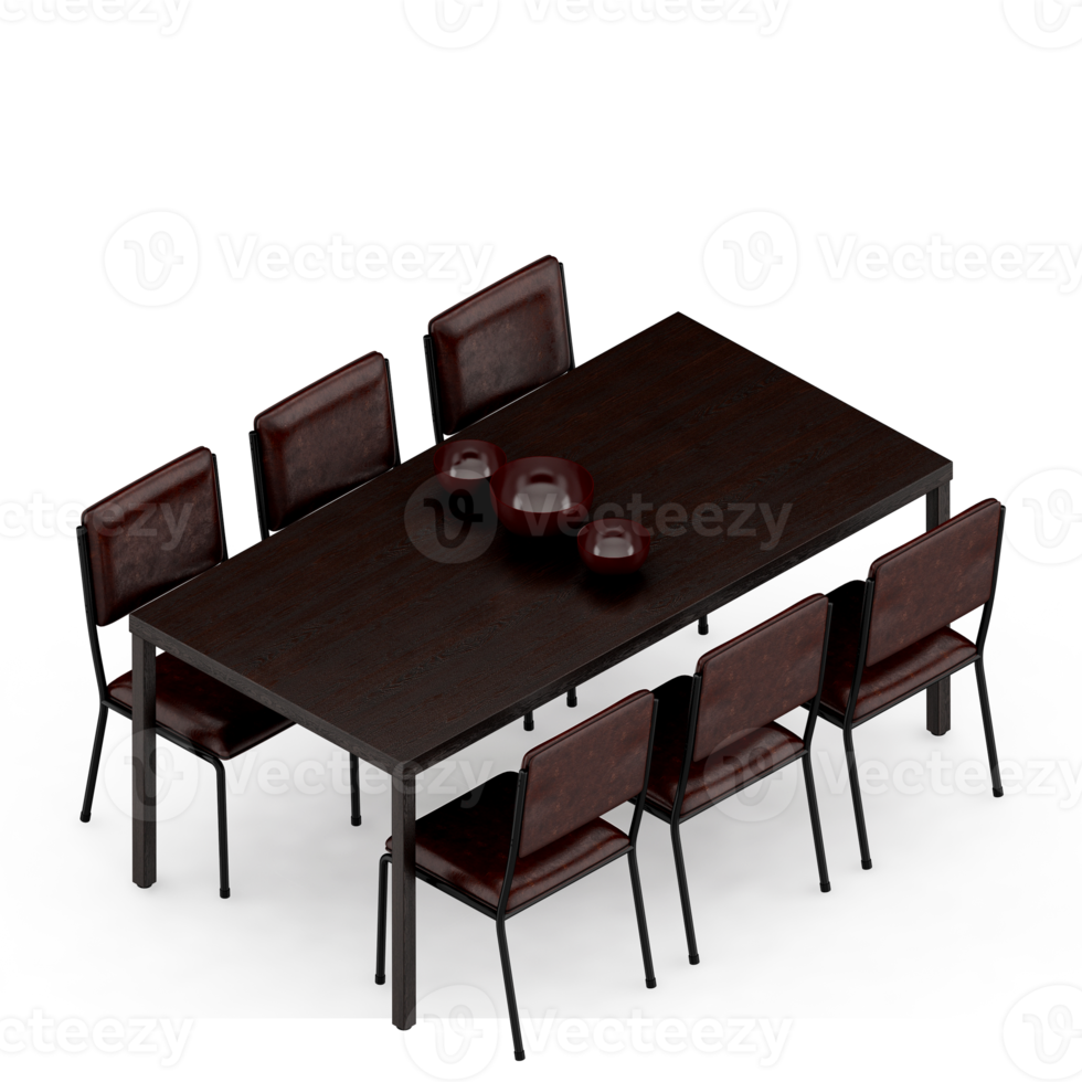 isometrische tafel 3d geven png