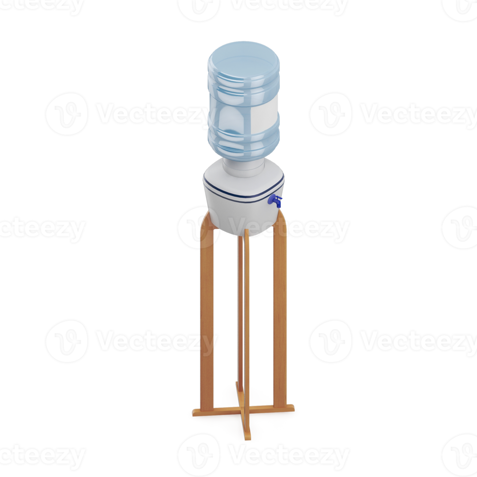 isometrische water dispenser 3d geven png