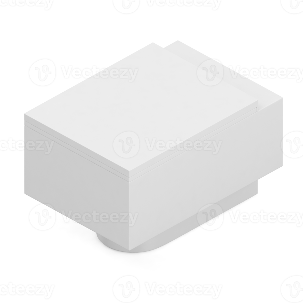 Isometric bathroom items 3D isolated render png