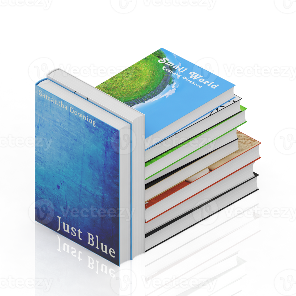 Isometric Books 3D render png