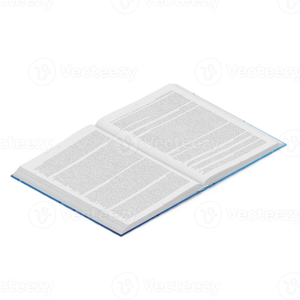 Isometric Books 3D render png