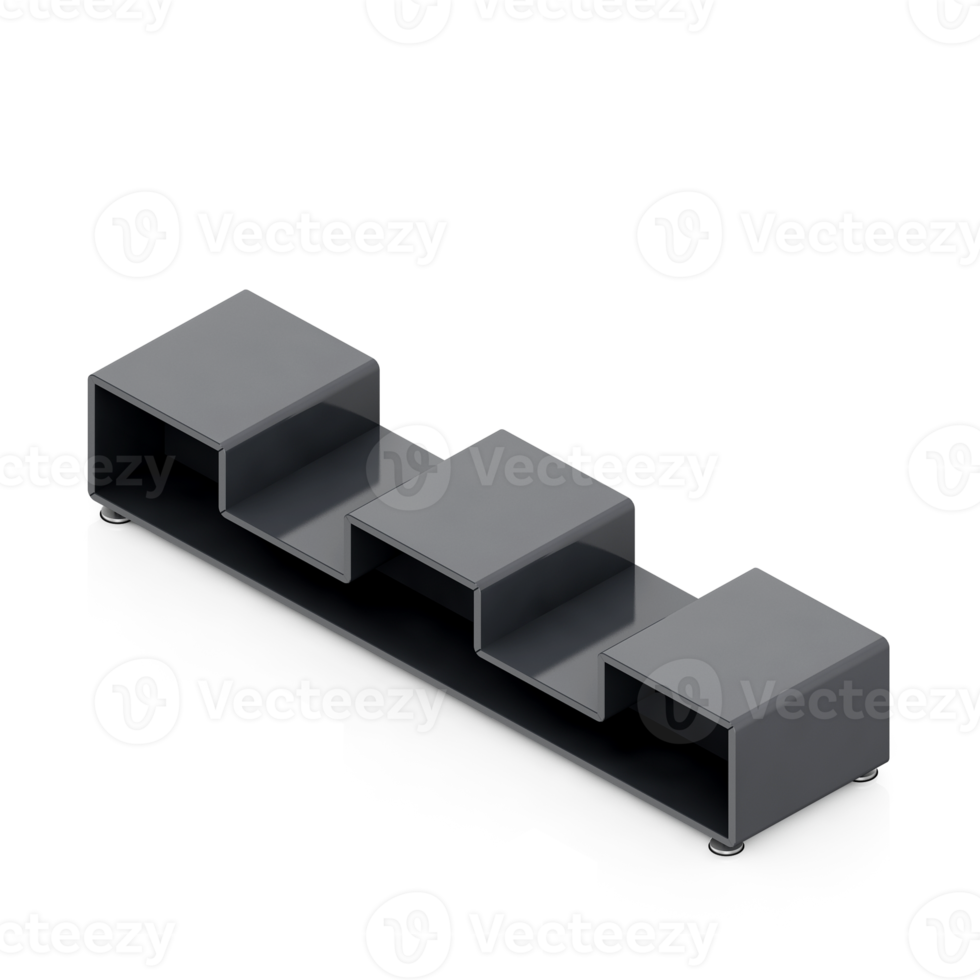 Isometric Cabinet 3D render png
