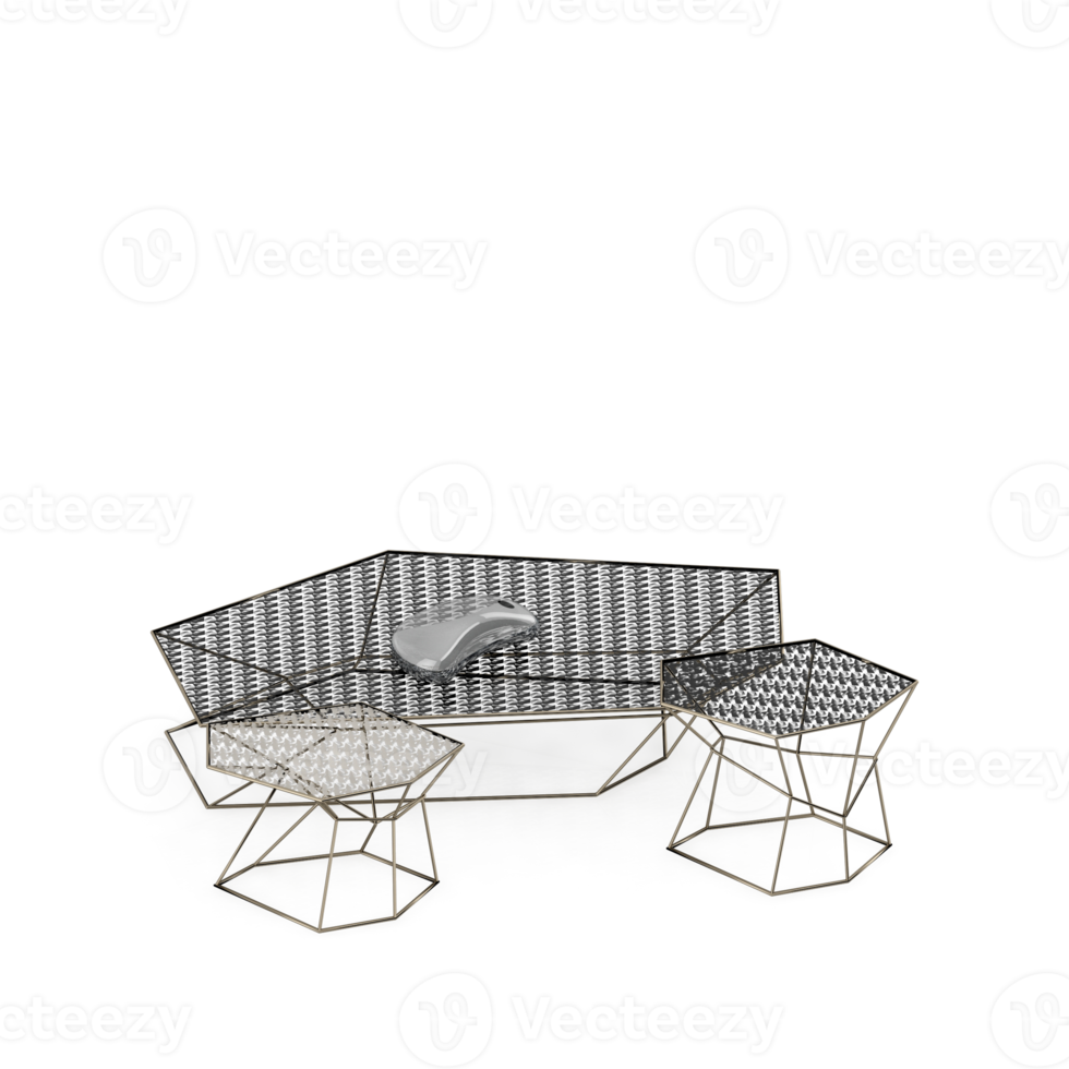 Isometric Table 3D render png