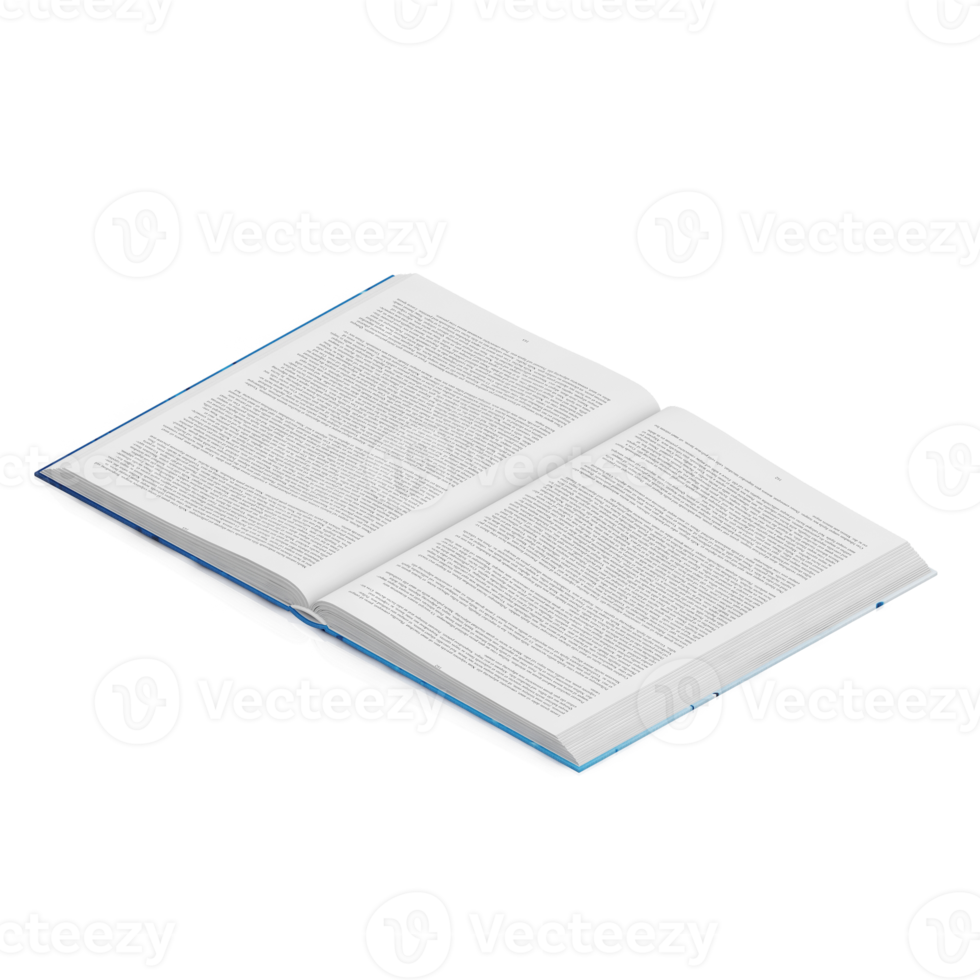 isometrische bücher 3d rendern png