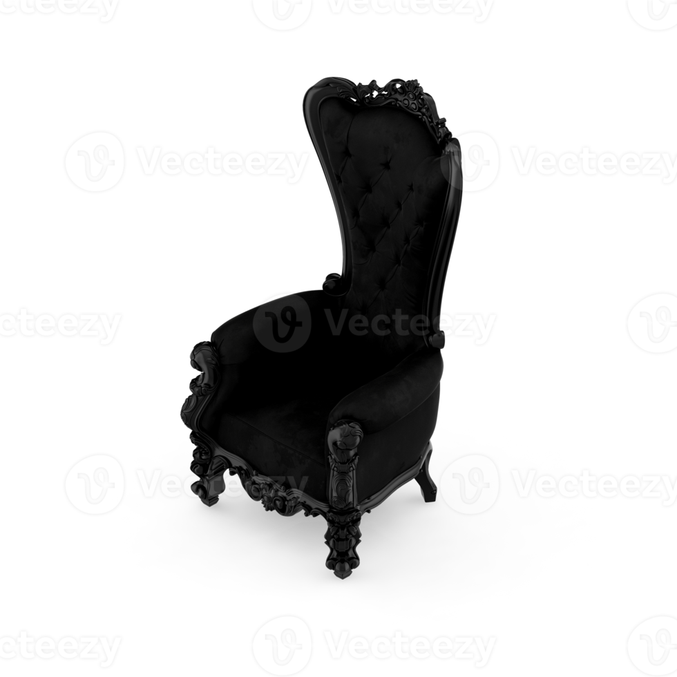 Isometric Chair 3D isolated rendering png