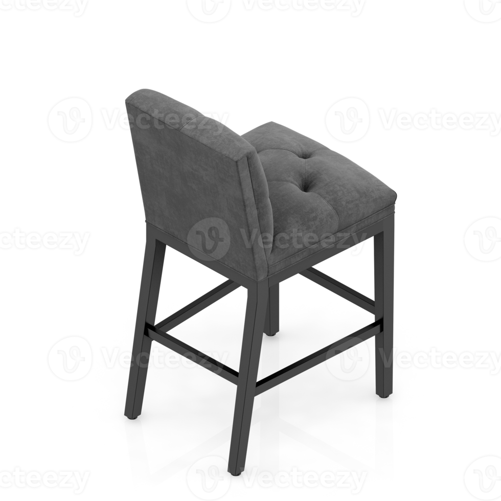 Isometric Chair 3D isolated rendering png
