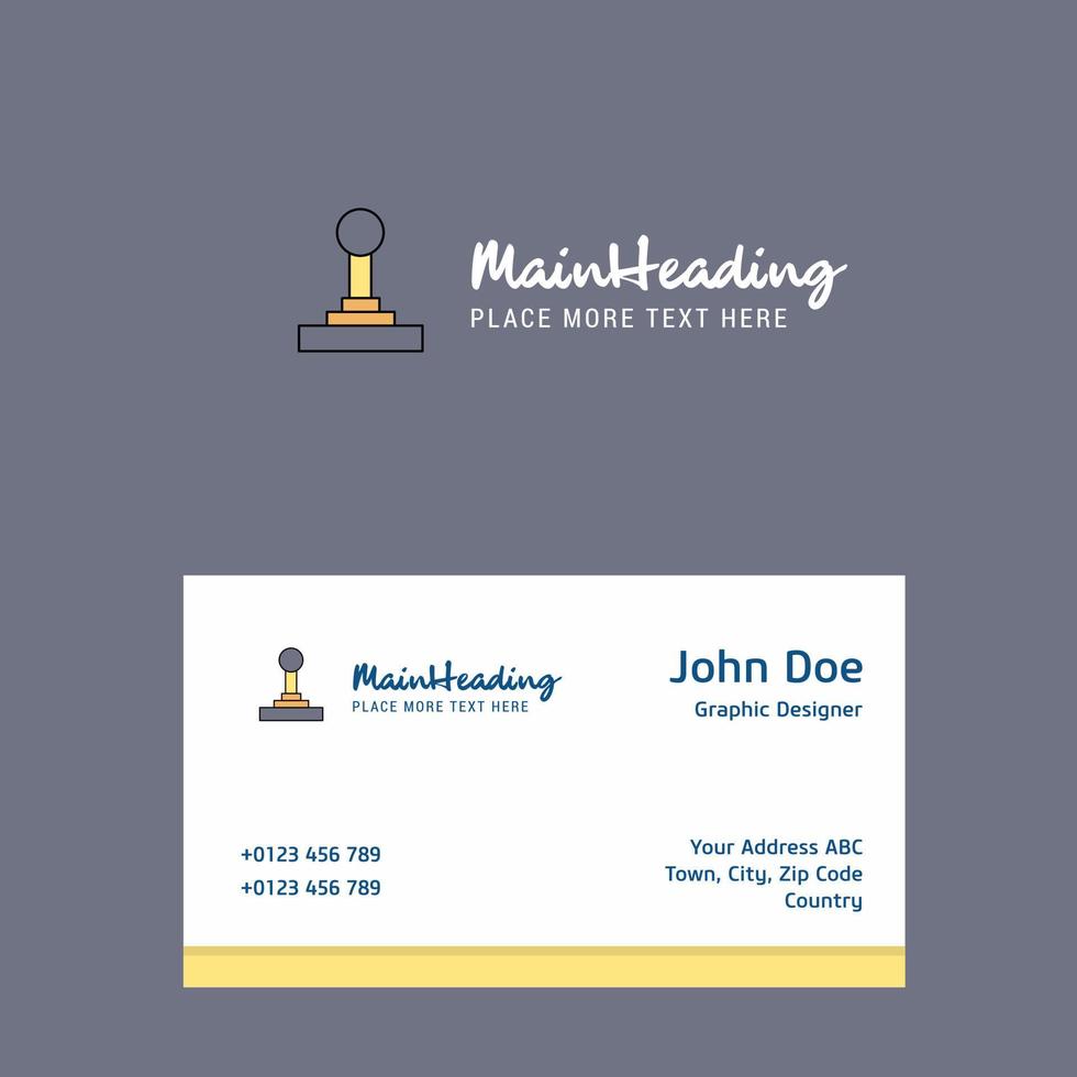 Gear box logo Design with business card template Elegant corporate identity Vector