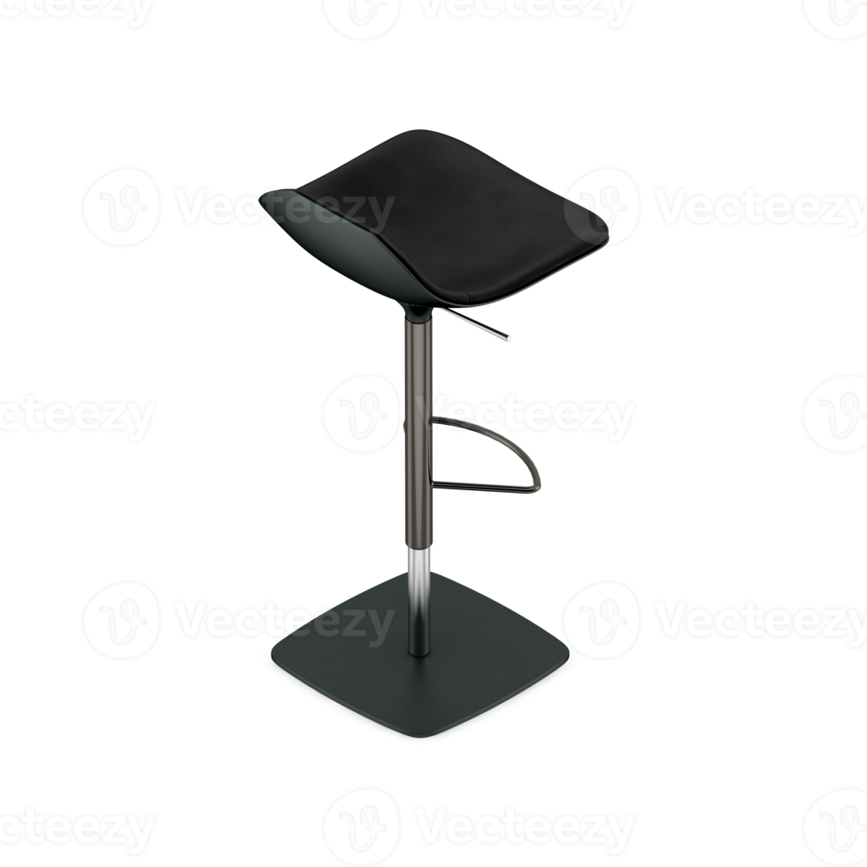 Isometric Chair 3D isolated rendering png