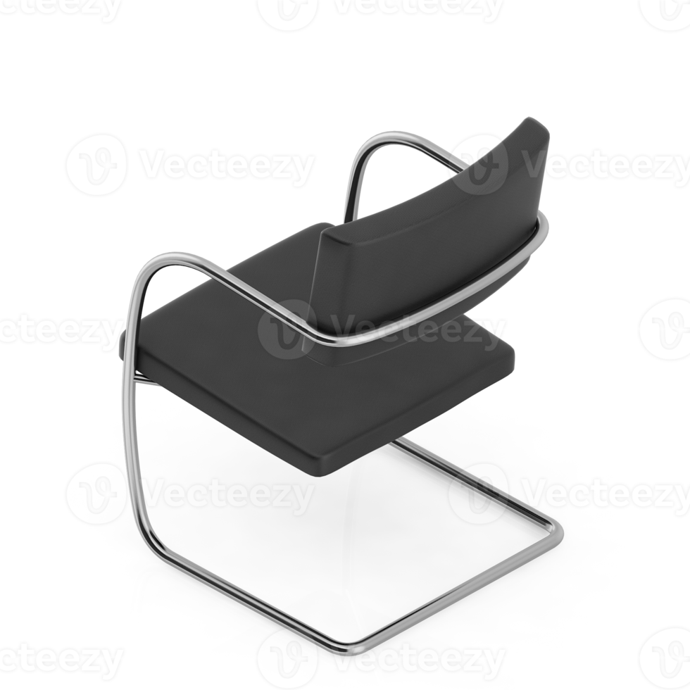 Isometric Chair 3D isolated rendering png