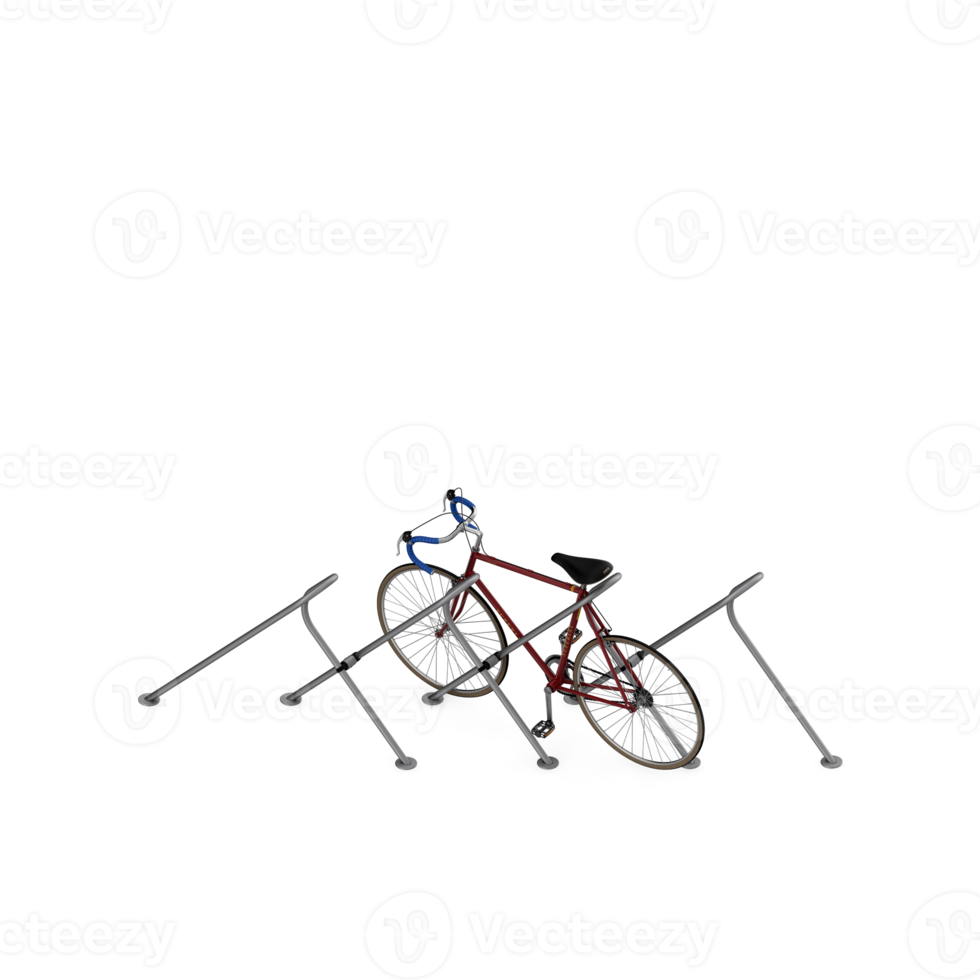 Isometric Bike 3D render png