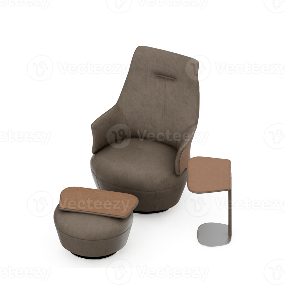 Isometric Armchair Isolated 3D render png