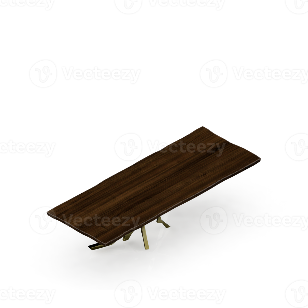 Isometric Table 3D render png